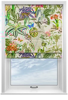 Barbados, Jungle - Motorised Roman Blind